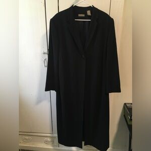 Valerie Stevens Classic Black Wool Coat